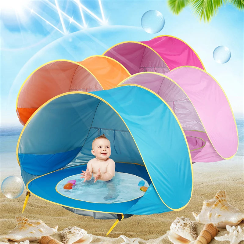 Tienda de Playa para Bebés con Piscina de Sombra