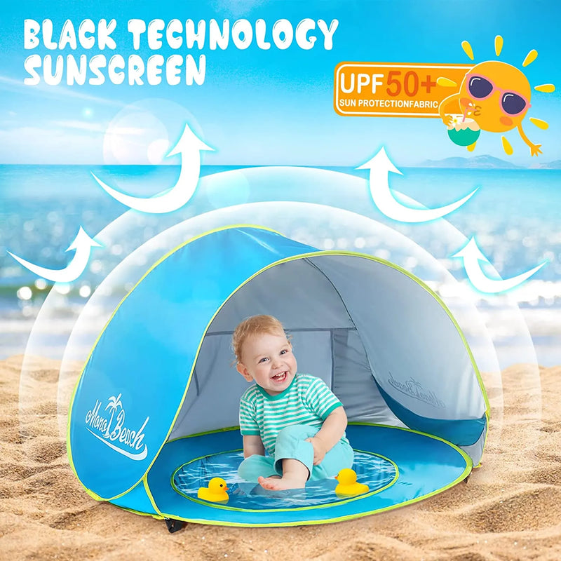 Tienda de Playa para Bebés con Piscina de Sombra