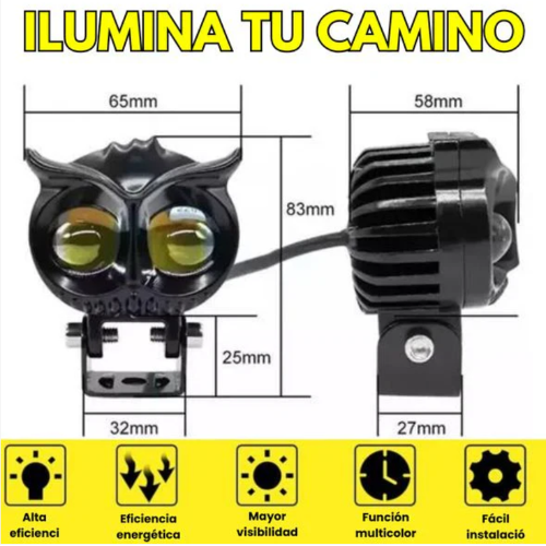 🦉✨Exploradoras Turbo LED Búho Bicolor